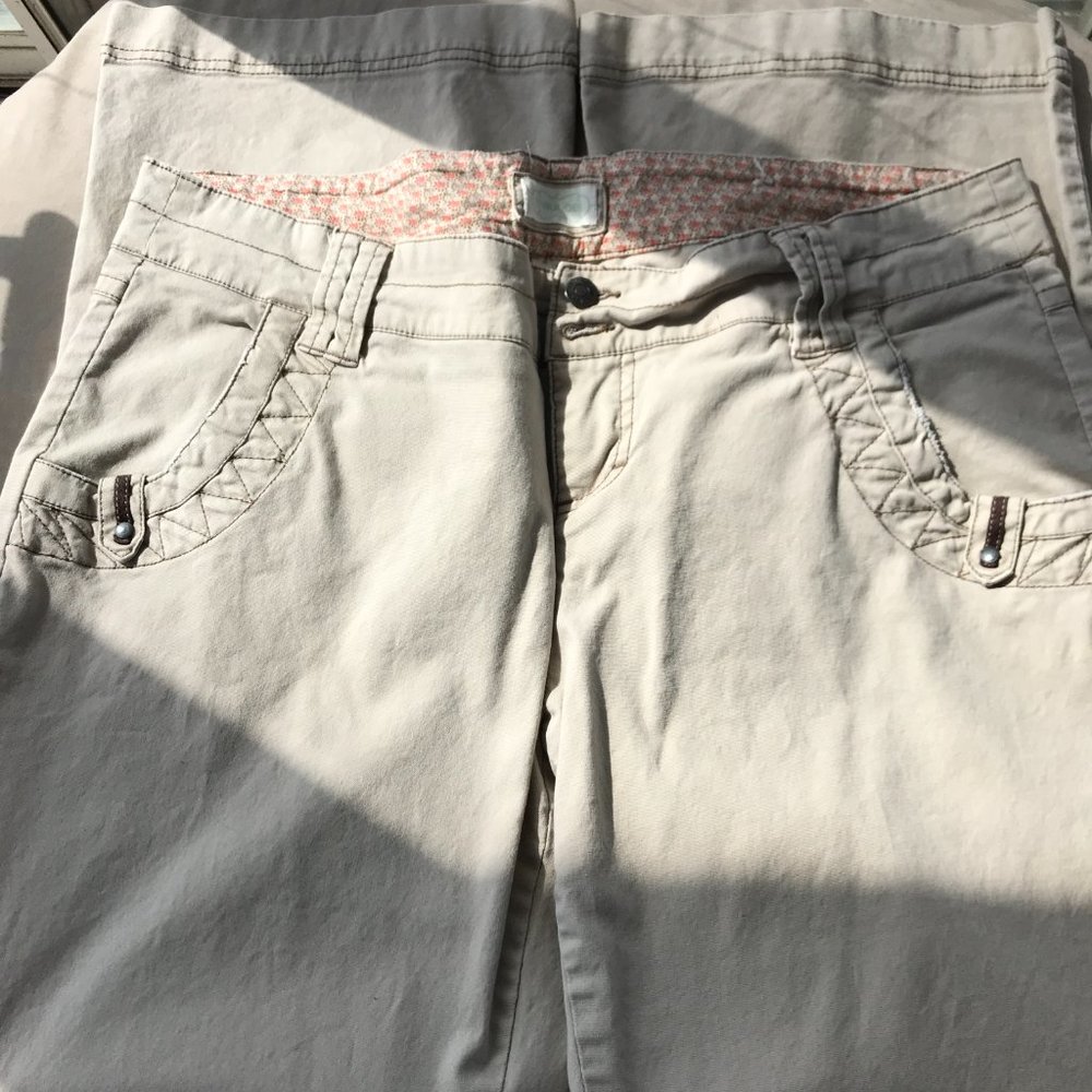 Maurices Wide Leg Light tan Casual Pants